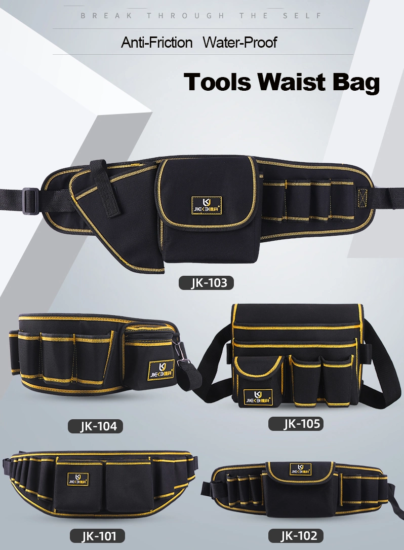 OEM/ODM Customize Multi-Functional Oxford Hardware Maintenance Electrician&prime; S Waist Tool Bag