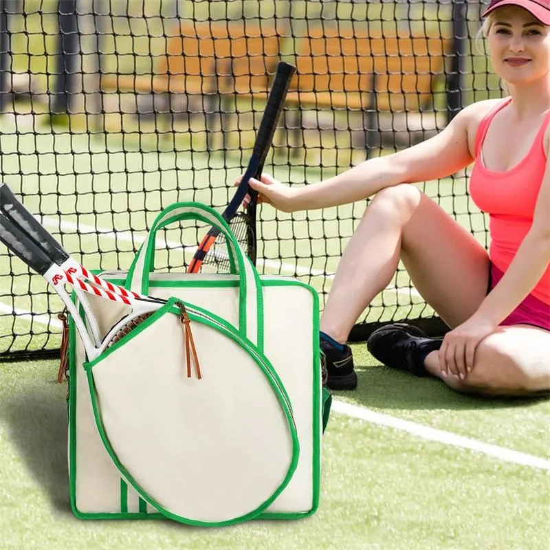 Manufacturers Wholesale New Waterproof Badminton Racket Bags Beige Tennis Racket Duffel Bag Racquet Bag